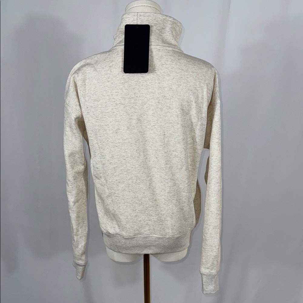 Fabletics Cream Half-Zip Sweatshirt - Picture 3 of 7